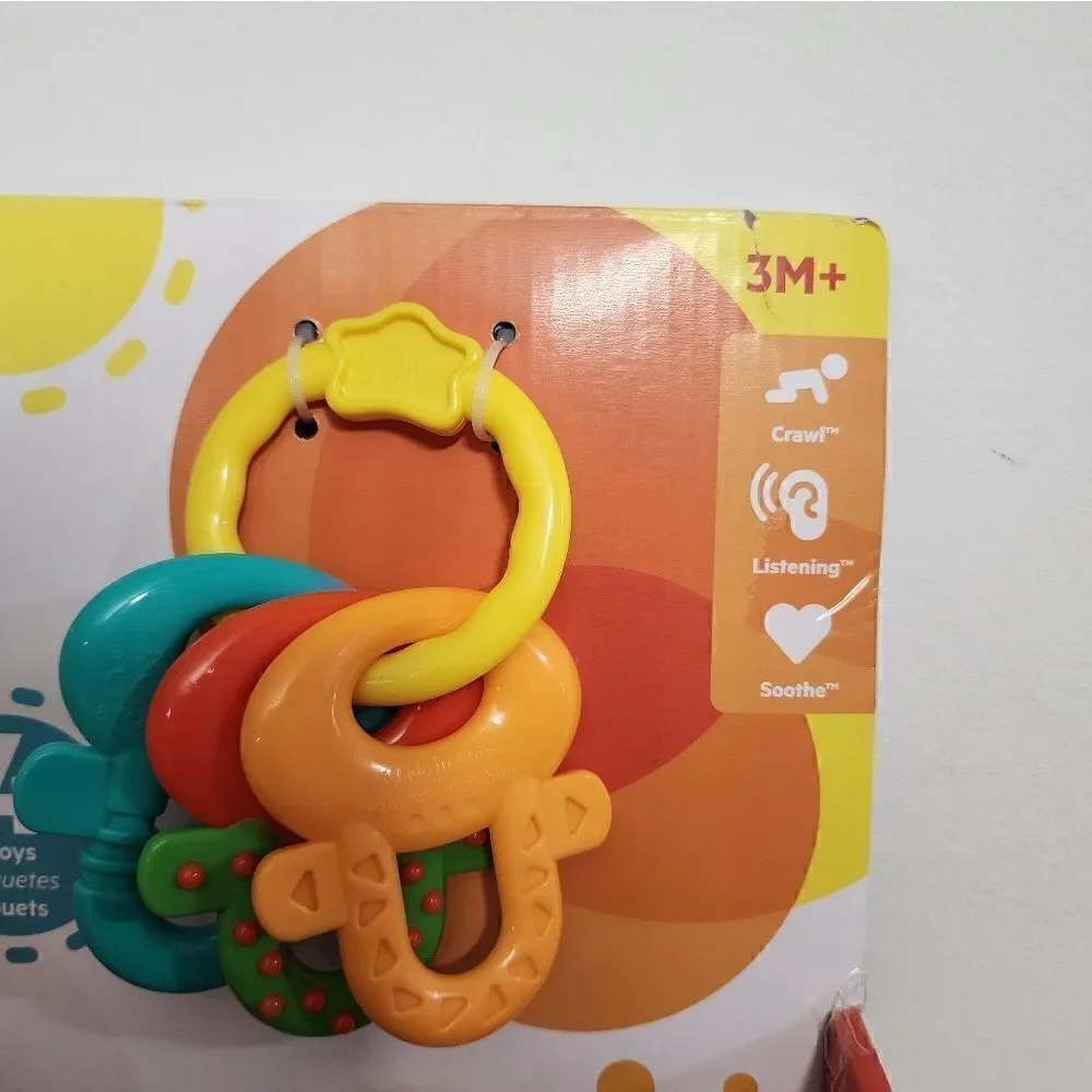 New Bright Starts Baby Catch me Gift Set 4pcs Toys Multicolor